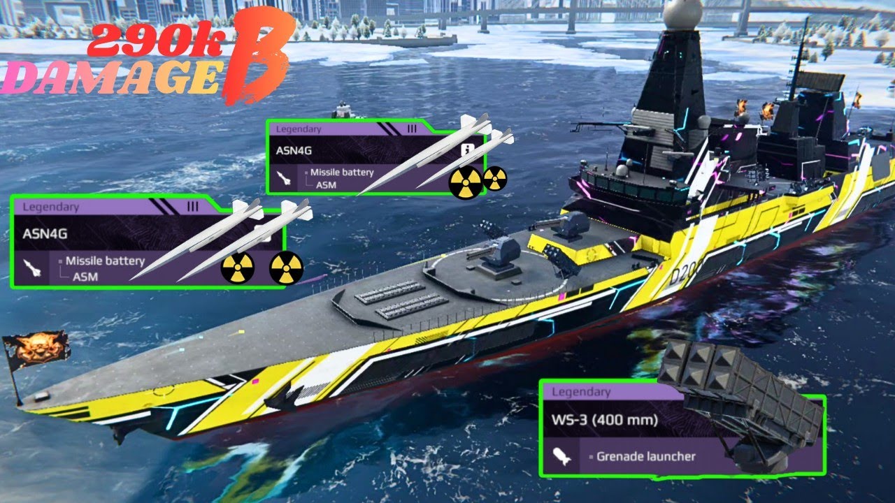 HMS PALADIN - With 5x-ASN4G & WS-3 Best Greand 🔥 Launcher ☠️- modern warships 