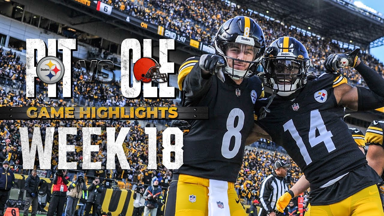 HIGHLIGHTS: Steelers Top Plays from Week 18 win over Browns