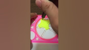 Spirograph : Design drawn with wheels inside rings #shorts #spirograph #asmr #satisfying #relaxing