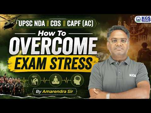 How to Overcome Exam Stress | Stress Management By Amarendra Sir | KGS Defence Dehradun