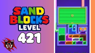 Sand Blocks Drop Puzzle Level 421 Game Walkthrough