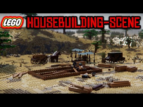 RDR2: Housebuilding Scene In LEGO (4K)