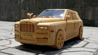 Rolls Royce Cullinan - Wooden Car - Amazing Woodworking Techniques