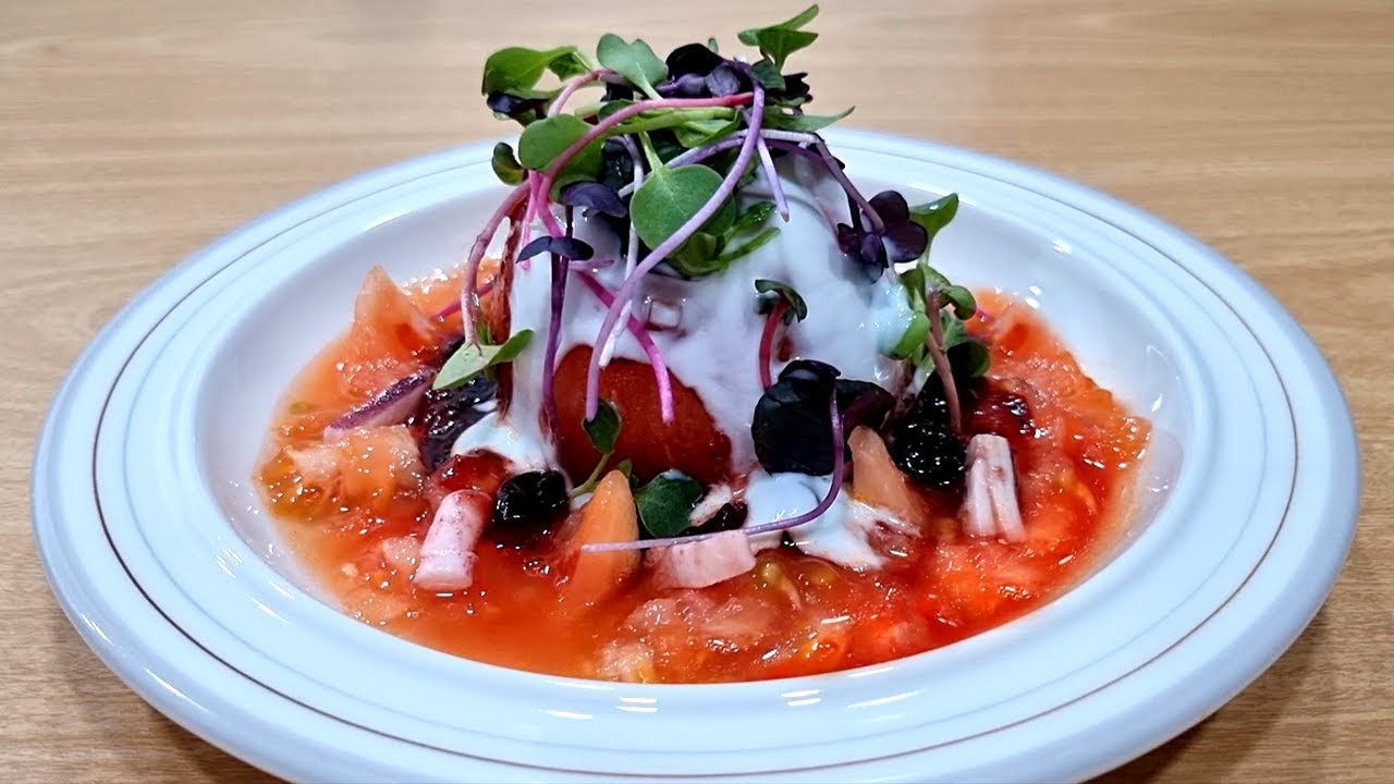 토마토 오징어 샐러드