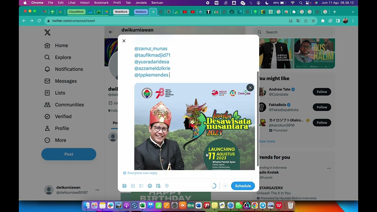 Post Twit Otomatis | Cara Mengatur Jadwal Posting di Twitter