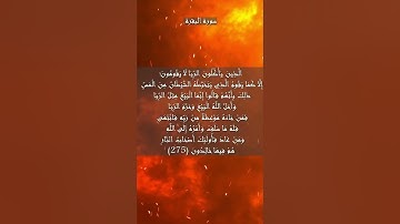 سورة البقرة الآية 275 و 276