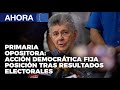 Primaria opositora accin democrtica fija posicin tras resultados electorales  en vivo  23oct