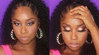 Easy cut crease eyeshadow | huda beauty warm brown obsessions tutorial