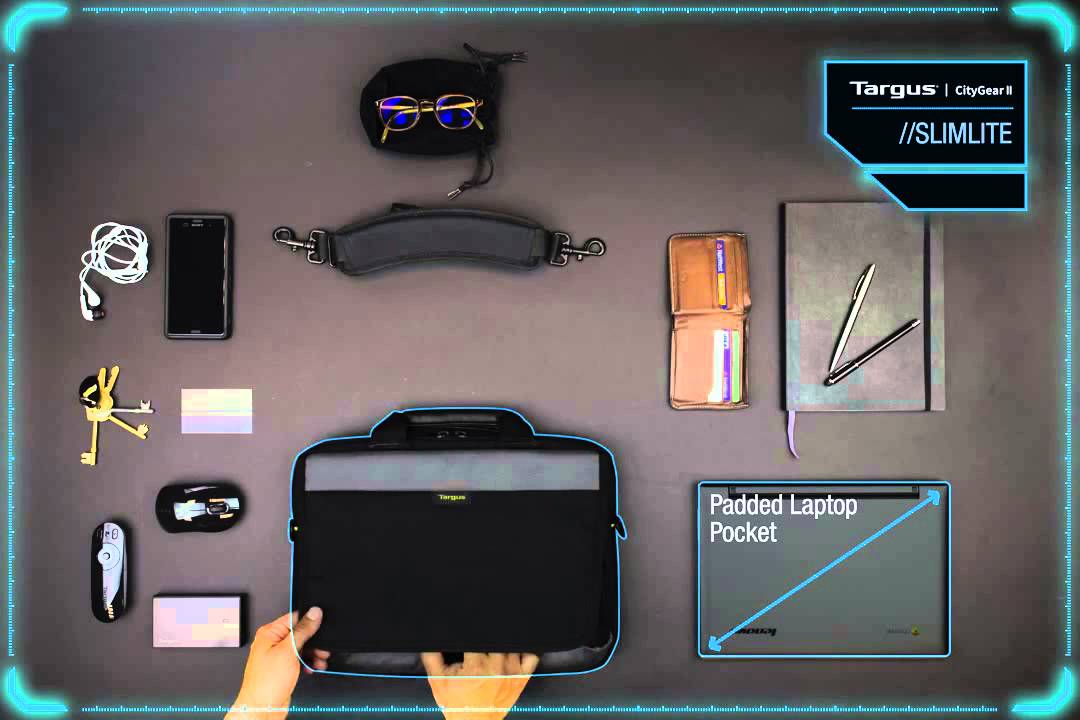 Targus City Gear II Laptop SlimLite Briefcase @ www.bagworld.com.au