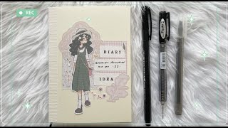 my first midori a6 journal | unboxing, review and set up | ft. relaxing piano music | calm jwm ☁️