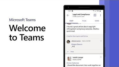 Welcome to Microsoft Teams