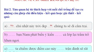 TUẦN 22 - KHỐI 5 - LTVC: NỐI CÁC VẾ CÂU GHÉP BẰNG QUAN HỆ TỪ (TIẾT 1)