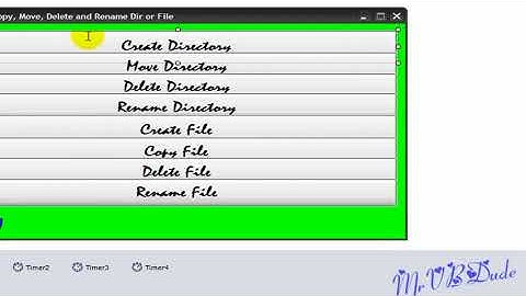 {Vb net}Create, Move, Copy, Rename File Folder Directory Detailed Tutorial