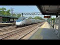 Acela coming through at track speed on Track 1.