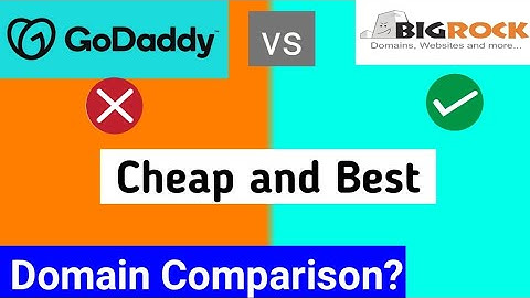 GoDaddy vs BigRock Which is Best Bigrock or GoDaddy? How to buy GoDaddy Domain #godaddy #bigrock