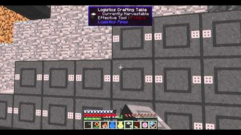 Logistics Pipe auto crafting system | tekkit legends