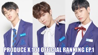 PRODUCE X 101  RANKING EP.1 [TOP 20]