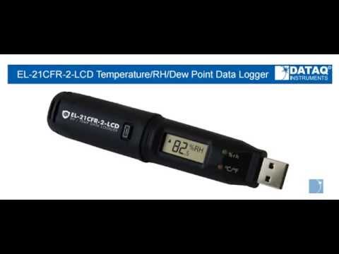 Introducing the EL-21CFR-2-LCD Temperature and Humidity Data Logger