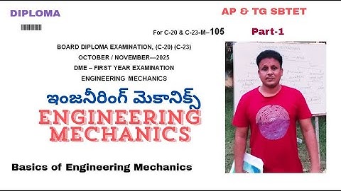 Basics| Engineering Mechanics| Part-I |Inner Basics