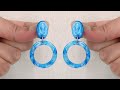 resin earrings/how to make trending marble resin earrings at home/beautiful earrings making uv resin