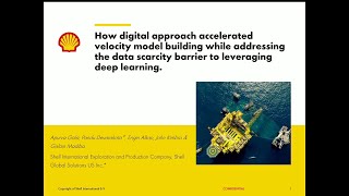 Technical Talk: How Digital Approach Accelerated Velocity Model Building While Addressing the Data..