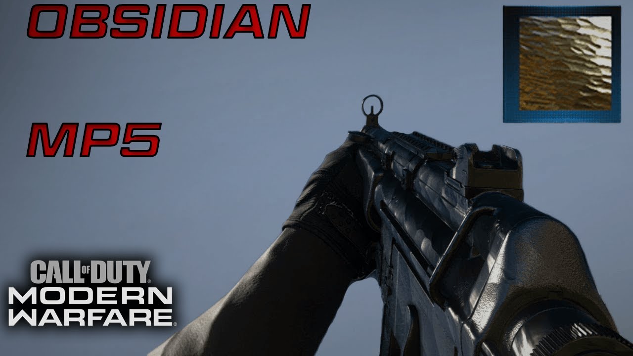 MUST USE MP5 SET UP! MP5 OBSIDIAN CAMO! MODERN WARFARE