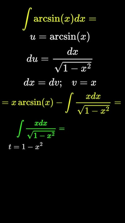 Интеграл от арксинуса #math #maths #calculus #calculushelp # ...