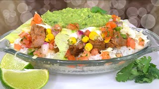 HOW TO MAKE A CHIPOTLE STEAK BOWL!