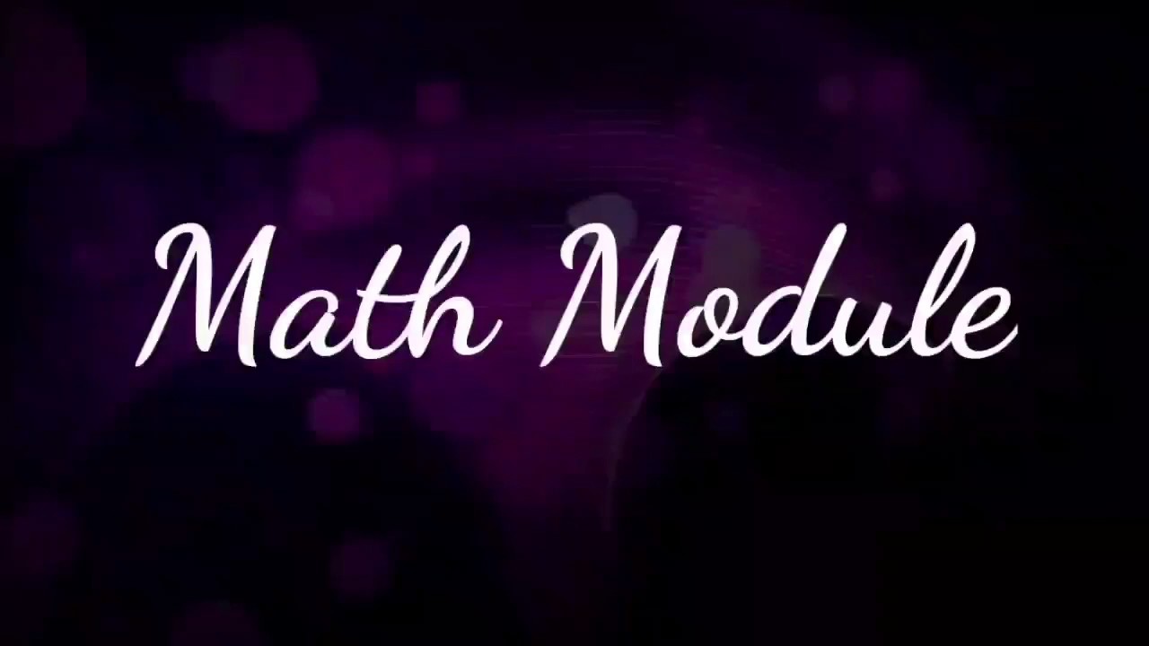 Math module - python - YouTube