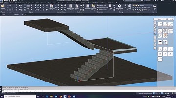 Concrete Stairs and Railings in Advance Steel