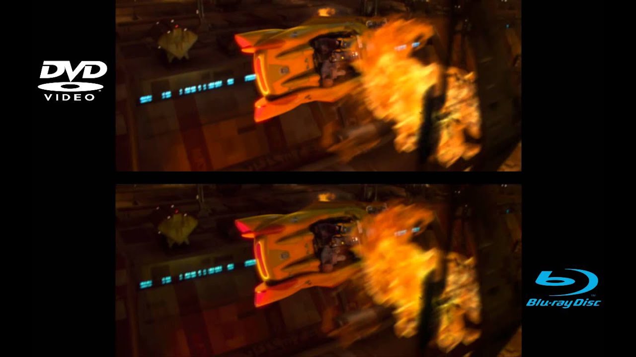 Speeder Chase, DVD/Blu-ray Comparison | Attack Of The Clones