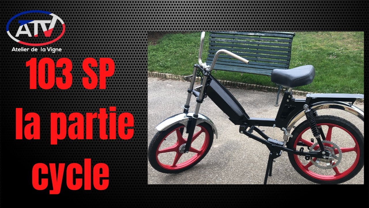 Restauration  Peugeot 103 SP : la partie cycle