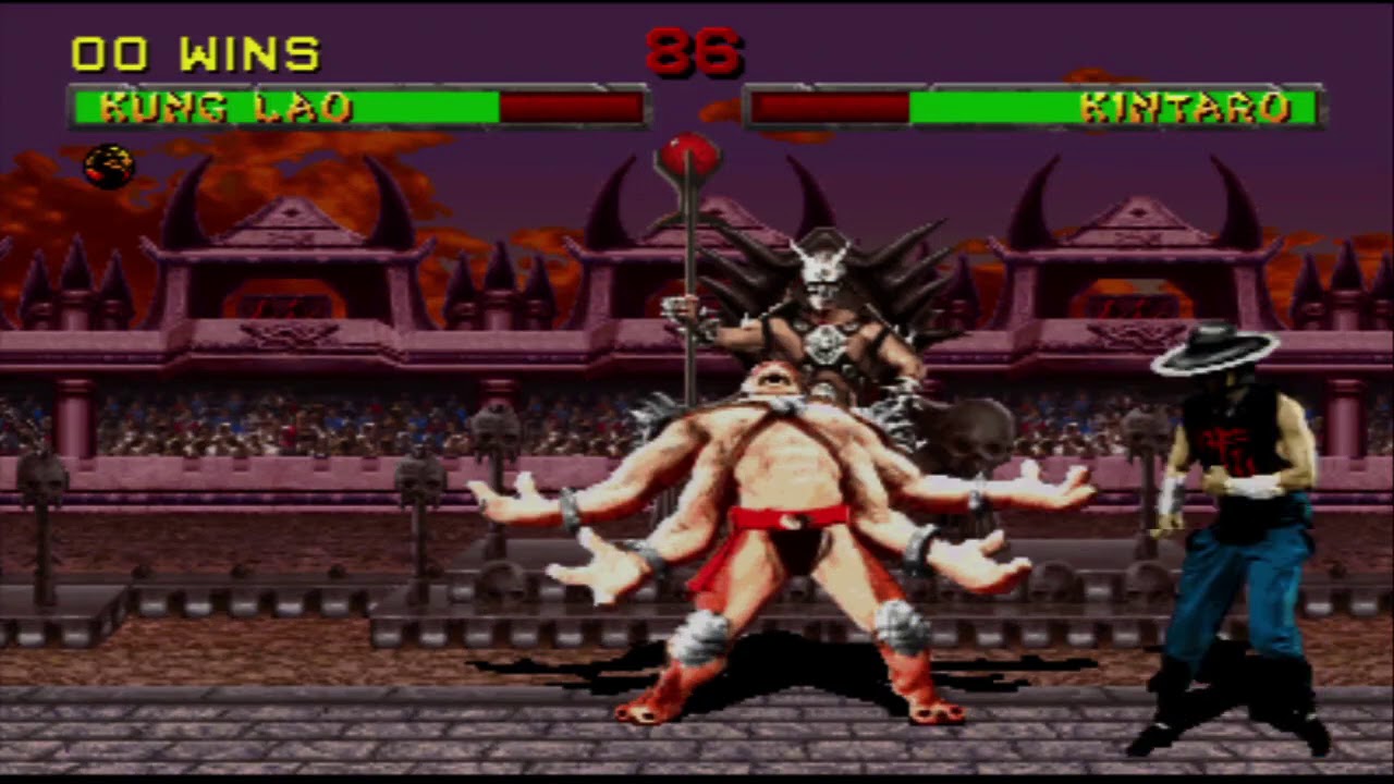 Mortal Kombat 2 - Kung Lao vs. Kintaro - YouTube.