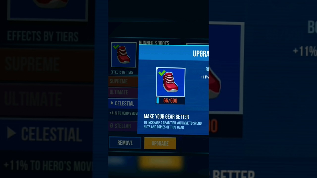 When you Upgrade Runner's Boots to Celestial 😂 - (Bullet Echo)