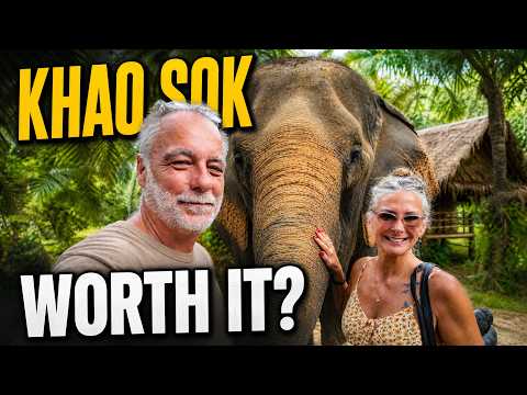 Video thumbnail: Khao Sok Elephant Experience 🐘 | Feeding, Walking, Mud Bath & River Bath in Thailand