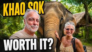 Khao Sok Elephant Experience 🐘 | Feeding, Walking, Mud Bath & River Bath in Thailand