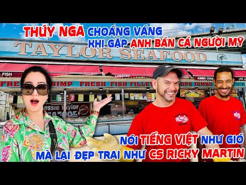 Video Thúy Nga choáng váng khi gặp anh bán cá người Mỹ nói... - youtube