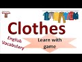 Clothes in English, Learn with game (Одежда на английском)