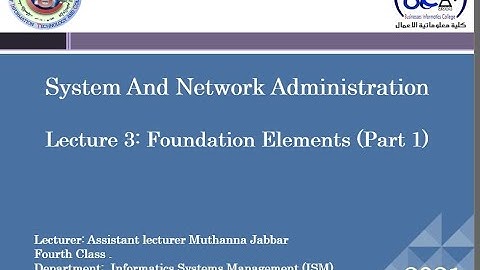 4th Stage Morning System and Network Administration Lecture 3  on 2021-10-31