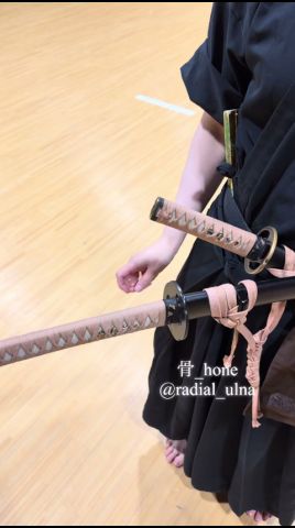 挿扇の稽古と本番　Suge ougi #katana #batto #martialarts #samurai #japan #practice #刀 #抜刀　#稽古