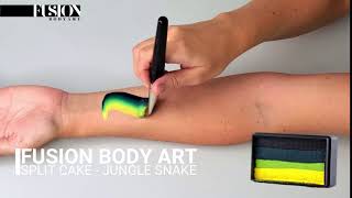 Fusion Body Art Split Cake Swatch | Jungle Snake