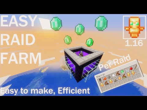 Minecraft Raid Farm / Easy and Efficient - 1.16 Tutorial - YouTube