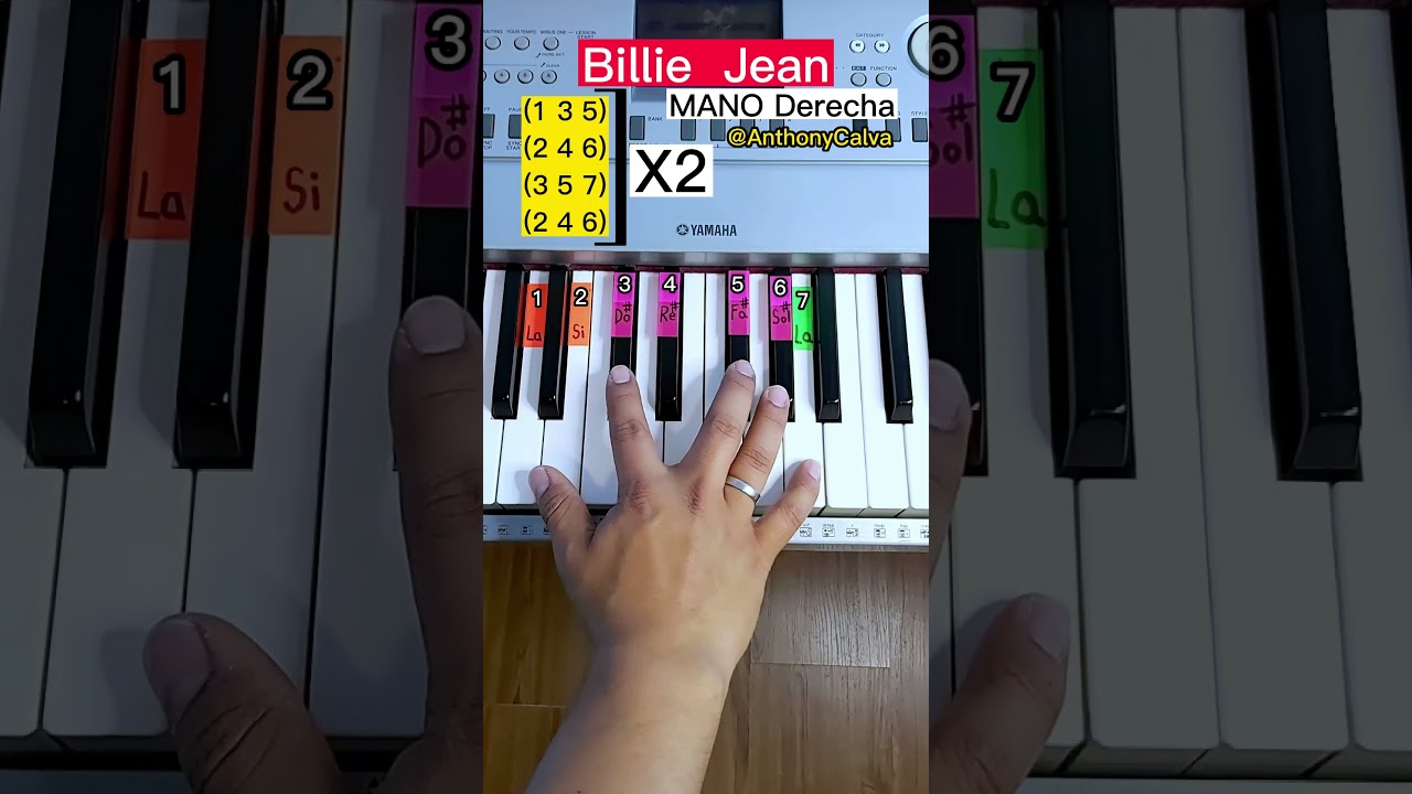 Bilie Jean #piano #pianotutorial #shorts #michaeljackson