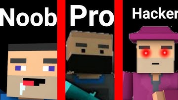 NOOB VS PRO VS HACKER | Block strike BannyHop