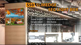 S50 Single-Sided LED Light Box — Tool-Free Setup, Ultra Slim Frame & High Brightness
