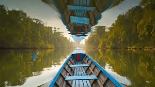 Joyful Boat Ride Through a Living Jungle | Tropical River ASMR with Birds, Monkeys & Water screenshot 2