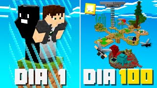 SOBREVIVI 100 DIAS em APENAS UM BLOCO no MINECRAFT 1.20  O FILME (COMPLETO)