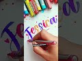 Satisfying Brush Calligraphy Doms Brush lettering Beautiful Handwriting #shortsvideos #calligraphy