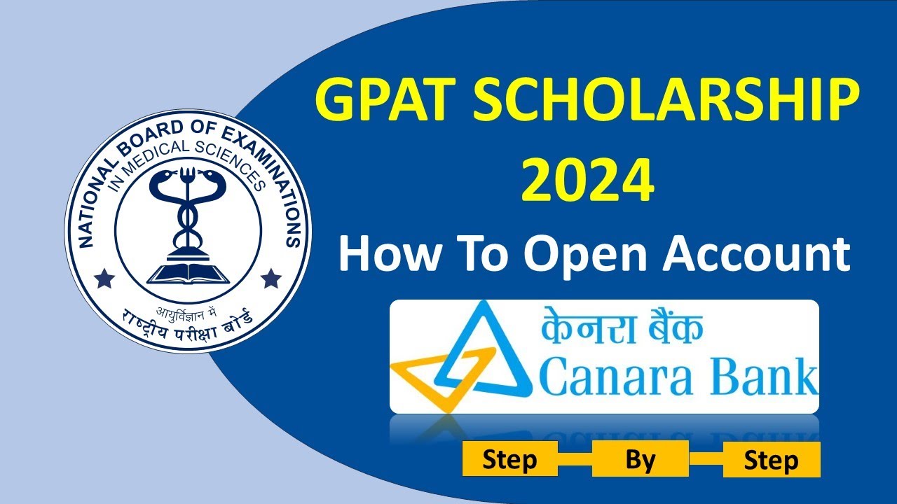 ✅GPAT SCHOLARSHIP ACCOUNT OPENING | CANARA BANK | 2023 - 2024 | STEP BY STEP