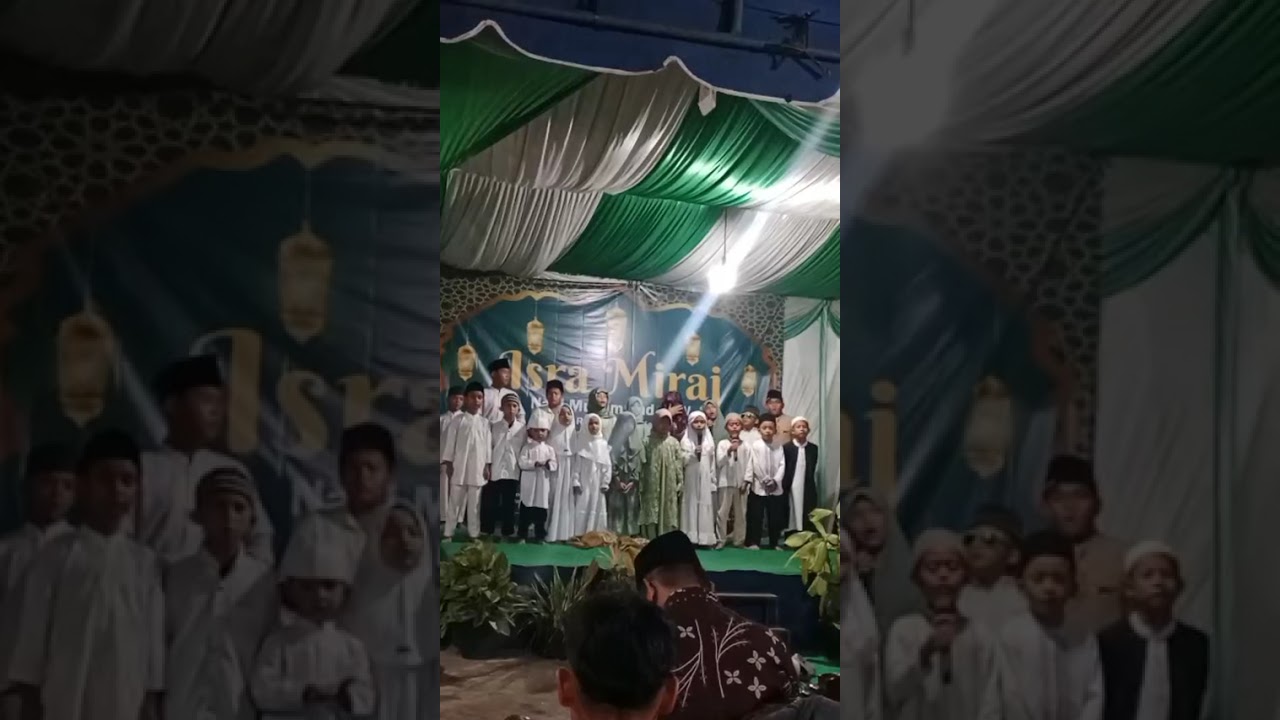 MasyaAllah.penampilan di acara isra' mi'raj 